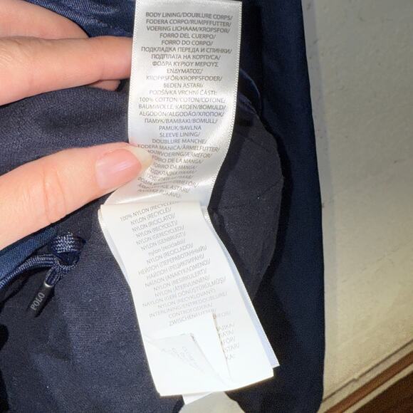 Polo Ralph Lauren P-Wing Sateen Coach's Jacket, Newport Navy XL $498 - Picture 12 of 13